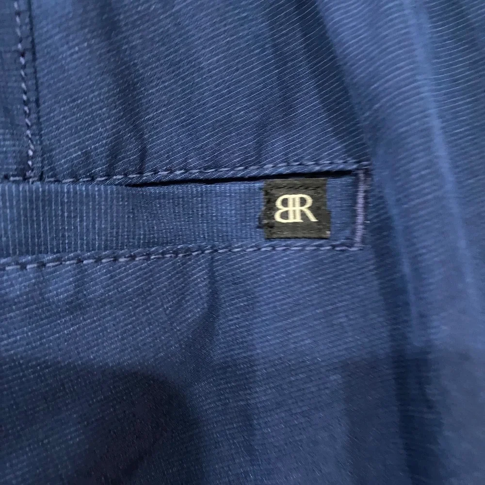 Banana Republic Mens Core Temp Shorts Navy Blue Stretch Ripstop Size 34 1559922